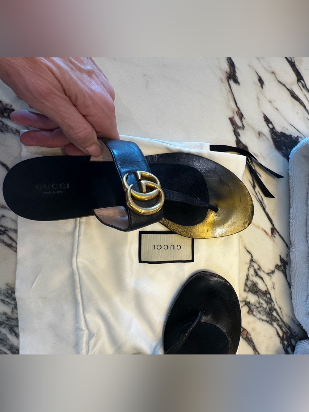 World Traveled Gucci Black Sandals